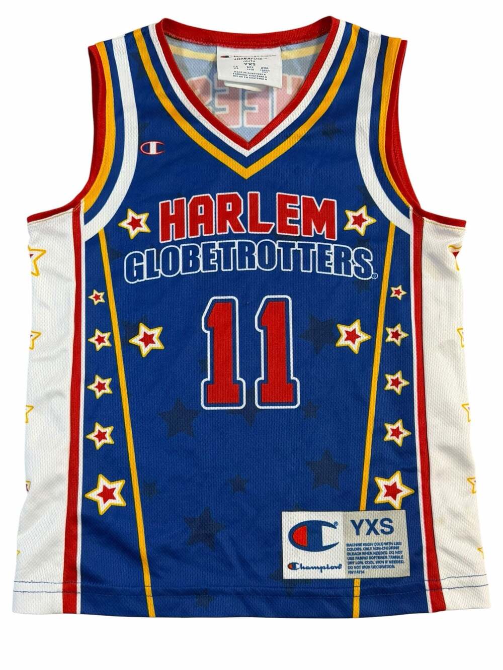 Harlem Globetrotters Jersey Youth XS 4-5 Champion Cheese #11 Basketball Kids